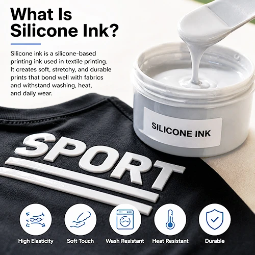 Mực silicon là gì? Hướng dẫn đầy đủ về in dệt